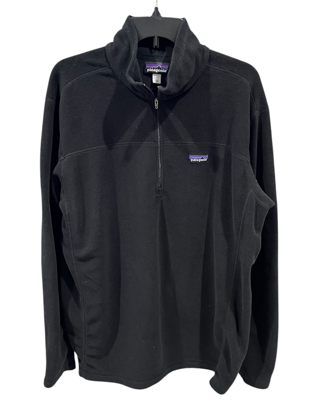 Patagonia Men’s Black Micro D Pullover Size Large